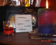 candles burning in Windchill's memory