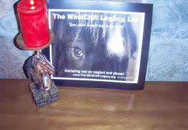 Windchill rescue colt memorial candle